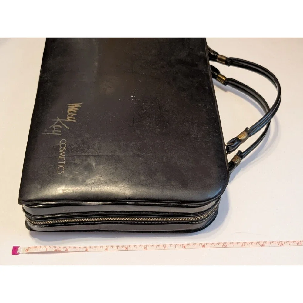 RARE HTF Vintage Mary Kay Cosmetics Consultant Case 60s 70s Black Briefcase Bag